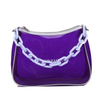 2020 New Women Exquisite Transparent Crossbody Bag Lady Short Chain Handbag PVC Tote Bag